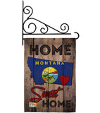 State Montana Home Sweet Home - States Americana Vertical Impressions Decorative Flags HG191122 Made In USA