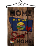 State Montana Home Sweet Home - States Americana Vertical Impressions Decorative Flags HG191122 Made In USA