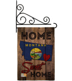 State Montana Home Sweet Home - States Americana Vertical Impressions Decorative Flags HG191122 Made In USA