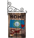 State South Dakota Home Sweet Home - States Americana Vertical Impressions Decorative Flags HG191124 Made In USA