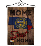 State Nebraska Home Sweet Home - States Americana Vertical Impressions Decorative Flags HG191125 Made In USA