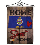 State Kansas Home Sweet Home - States Americana Vertical Impressions Decorative Flags HG191126 Made In USA