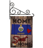 State Kansas Home Sweet Home - States Americana Vertical Impressions Decorative Flags HG191126 Made In USA