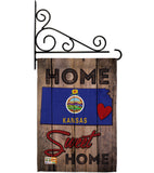 State Kansas Home Sweet Home - States Americana Vertical Impressions Decorative Flags HG191126 Made In USA