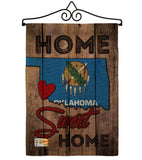 State Oklahoma Home Sweet Home - States Americana Vertical Impressions Decorative Flags HG191127 Made In USA