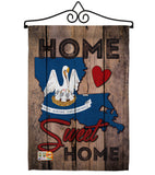 State Louisiana Home Sweet Home - States Americana Vertical Impressions Decorative Flags HG191130 Made In USA