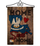 State Louisiana Home Sweet Home - States Americana Vertical Impressions Decorative Flags HG191130 Made In USA