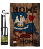 State Louisiana Home Sweet Home - States Americana Vertical Impressions Decorative Flags HG191130 Made In USA