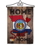 State Missouri Home Sweet Home - States Americana Vertical Impressions Decorative Flags HG191131 Made In USA