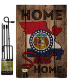 State Missouri Home Sweet Home - States Americana Vertical Impressions Decorative Flags HG191131 Made In USA