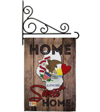 State Illinois Home Sweet Home - States Americana Vertical Impressions Decorative Flags HG191134 Made In USA