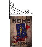 State Indiana Home Sweet Home - States Americana Vertical Impressions Decorative Flags HG191136 Made In USA