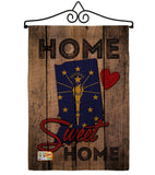 State Indiana Home Sweet Home - States Americana Vertical Impressions Decorative Flags HG191136 Made In USA