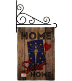 State Indiana Home Sweet Home - States Americana Vertical Impressions Decorative Flags HG191136 Made In USA