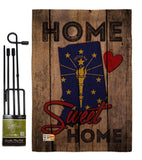 State Indiana Home Sweet Home - States Americana Vertical Impressions Decorative Flags HG191136 Made In USA