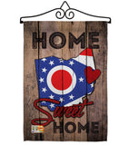 State Ohio Home Sweet Home - States Americana Vertical Impressions Decorative Flags HG191137 Made In USA