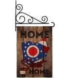 State Ohio Home Sweet Home - States Americana Vertical Impressions Decorative Flags HG191137 Made In USA