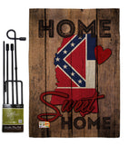 State Mississippi Home Sweet Home - States Americana Vertical Impressions Decorative Flags HG191138 Made In USA