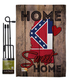 State Mississippi Home Sweet Home - States Americana Vertical Impressions Decorative Flags HG191138 Made In USA