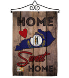 State Kentucky Home Sweet Home - States Americana Vertical Impressions Decorative Flags HG191139 Made In USA