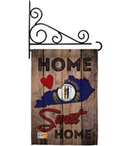 State Kentucky Home Sweet Home - States Americana Vertical Impressions Decorative Flags HG191139 Made In USA