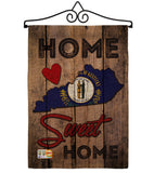 State Kentucky Home Sweet Home - States Americana Vertical Impressions Decorative Flags HG191139 Made In USA