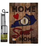 State Kentucky Home Sweet Home - States Americana Vertical Impressions Decorative Flags HG191139 Made In USA