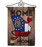 State Georgia Home Sweet Home - States Americana Vertical Impressions Decorative Flags HG191141 Made In USA