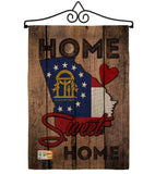 State Georgia Home Sweet Home - States Americana Vertical Impressions Decorative Flags HG191141 Made In USA