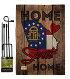 State Georgia Home Sweet Home - States Americana Vertical Impressions Decorative Flags HG191141 Made In USA
