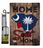 State South Carolina Home Sweet Home - States Americana Vertical Impressions Decorative Flags HG191142 Made In USA