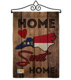 State North Carolina Home Sweet Home - States Americana Vertical Impressions Decorative Flags HG191144 Made In USA