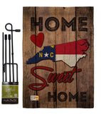 State North Carolina Home Sweet Home - States Americana Vertical Impressions Decorative Flags HG191144 Made In USA