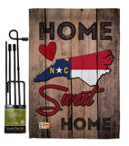 State North Carolina Home Sweet Home - States Americana Vertical Impressions Decorative Flags HG191144 Made In USA