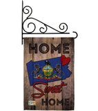 State Pennsylvania Home Sweet Home - States Americana Vertical Impressions Decorative Flags HG191147 Made In USA