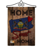 State Pennsylvania Home Sweet Home - States Americana Vertical Impressions Decorative Flags HG191147 Made In USA