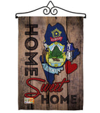 State Maine Home Sweet Home - States Americana Vertical Impressions Decorative Flags HG191148 Made In USA