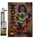 State Maine Home Sweet Home - States Americana Vertical Impressions Decorative Flags HG191148 Made In USA