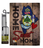 State Maine Home Sweet Home - States Americana Vertical Impressions Decorative Flags HG191148 Made In USA