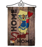 State New Jersey Home Sweet Home - States Americana Vertical Impressions Decorative Flags HG191150 Made In USA