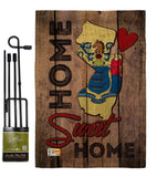 State New Jersey Home Sweet Home - States Americana Vertical Impressions Decorative Flags HG191150 Made In USA