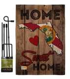 State Florida Home Sweet Home - States Americana Vertical Impressions Decorative Flags HG191151 Made In USA