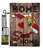 State Florida Home Sweet Home - States Americana Vertical Impressions Decorative Flags HG191151 Made In USA