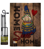 State New Hampshire Home Sweet Home - States Americana Vertical Impressions Decorative Flags HG191152 Made In USA