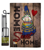 State New Hampshire Home Sweet Home - States Americana Vertical Impressions Decorative Flags HG191152 Made In USA