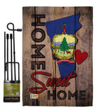 State Vermont Home Sweet Home - States Americana Vertical Impressions Decorative Flags HG191153 Made In USA