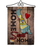 State Delaware Home Sweet Home - States Americana Vertical Impressions Decorative Flags HG191154 Made In USA