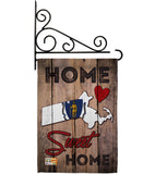 State Massachusetts Home Sweet Home - States Americana Vertical Impressions Decorative Flags HG191155 Made In USA