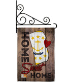 State Rhode Island Home Sweet Home - States Americana Vertical Impressions Decorative Flags HG191156 Made In USA