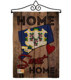State Connecticut Home Sweet Home - States Americana Vertical Impressions Decorative Flags HG191157 Made In USA